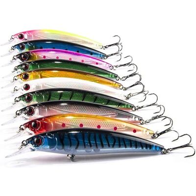 DMI Lot de 10 Leurres de Pêche Decoy pour Brochet Poissons Prédateurs Appâts Colorés Nage Réaliste Set Complet - Publicité DMI Lot de 10 Leurres de Pêche Decoy pour Brochet Poissons Prédateurs Appâts Colorés Nage Réaliste Set Complet - Publicité