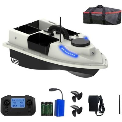 LOKEEVAN Bateau Amorceur Télécommandé de Pêche avec GPS Bateau dappât Intelligent Étanche 600m Charge de 2 Kg Gris - Publicité LOKEEVAN Bateau Amorceur Télécommandé de Pêche avec GPS Bateau dappât Intelligent Étanche 600m Charge de 2 Kg Gris - Publicité