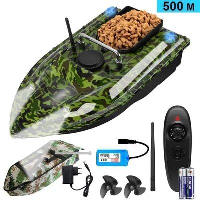 OEM Bateau Amorceur Télécommandé 500m - Bateau de Pêche de Appât - Mode nuit et Croisière a Vitesse Fixe Charge de 15 Kg Vert - Publicité OEM Bateau Amorceur Télécommandé 500m - Bateau de Pêche de Appât - Mode nuit et Croisière a Vitesse Fixe Charge de 15 Kg Vert - Publicité