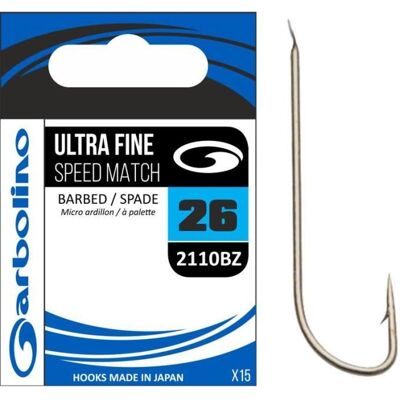 Hameçon Garbolino Ultra Fine Speed Match 2110BZ - Pêche - Adulte - Bronze - N°20 - Publicité Hameçon Garbolino Ultra Fine Speed Match 2110BZ - Pêche - Adulte - Bronze - N°20 - Publicité