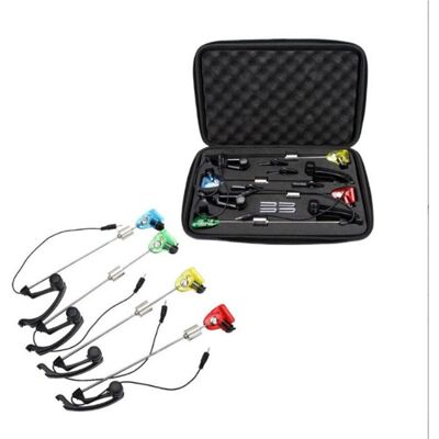 Kit de Détecteur de touche de pêche - IDEKO - 4 pcs - Indicateur lumineux - 255MM - Mixte Noir - Publicité Kit de Détecteur de touche de pêche - IDEKO - 4 pcs - Indicateur lumineux - 255MM - Mixte Noir - Publicité