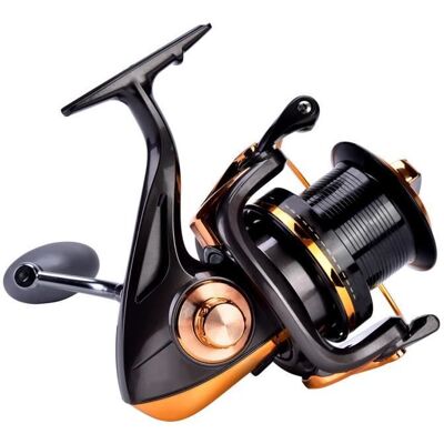 AIZ Moulinet De Pêche En Mer 12 + 1Bb Haute Vitesse Moulage Métallique Filature (8000) Orange - Publicité AIZ Moulinet De Pêche En Mer 12 + 1Bb Haute Vitesse Moulage Métallique Filature (8000) Orange - Publicité