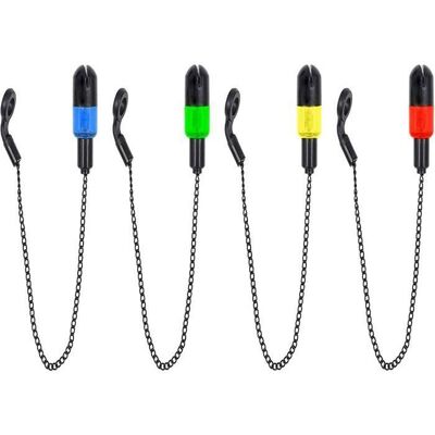 HANLIN 4 pièces Alarme de Pêche Indicateur De Morsure De Carpe Détecteurs de Touche Multicolore Multicolore OUTILLAGE PECHE Noir - Publicité HANLIN 4 pièces Alarme de Pêche Indicateur De Morsure De Carpe Détecteurs de Touche Multicolore Multicolore OUTILLAGE PECHE Noir - Publicité