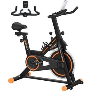 Vélo dappartement pour la maison - HOMCOM - silencieux - avec écran LCD - résistance réglable - guidon et siège réglable - noir Noir - Publicité Vélo dappartement pour la maison - HOMCOM - silencieux - avec écran LCD - résistance réglable - guidon et siège réglable - noir Noir - Publicité