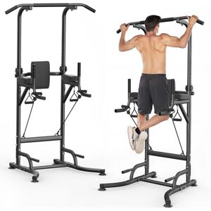 HOMEFITNESSCODE Barre de traction Ajustable Chaise Romaine dips Multifonctions MAX 150KG Réglage 6 Niveaux Station Musculation Pull Up Bar Noir Noir - Publicité HOMEFITNESSCODE Barre de traction Ajustable Chaise Romaine dips Multifonctions MAX 150KG Réglage 6 Niveaux Station Musculation Pull Up Bar Noir Noir - Publicité