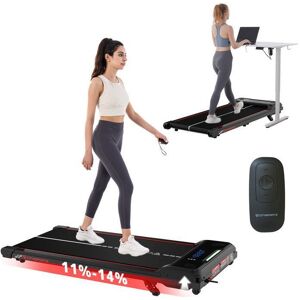 CITYSPORTS Tapis de Course Inclinable 11%-12%-14%-Noir avec rouge-Vitesse 1-6km/h-LED-Bleutooth Noir - Publicité CITYSPORTS Tapis de Course Inclinable 11%-12%-14%-Noir avec rouge-Vitesse 1-6km/h-LED-Bleutooth Noir - Publicité