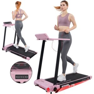 CITYSPORTS Tapis de Course Pliable et Inclinable jusquà 7.7%. Rose-1400W-Vitesse 1-12km/h-APP-Bleutooth-LED Rose - Publicité CITYSPORTS Tapis de Course Pliable et Inclinable jusquà 7.7%. Rose-1400W-Vitesse 1-12km/h-APP-Bleutooth-LED Rose - Publicité