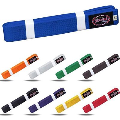 Ceinture karaté Farabi Sports - Judo Taekwondo Arts Martiaux - Ceinture entraînement et compétition - Bleu - Adultes et Enfants Bleu - Publicité Ceinture karaté Farabi Sports - Judo Taekwondo Arts Martiaux - Ceinture entraînement et compétition - Bleu - Adultes et Enfants Bleu - Publicité