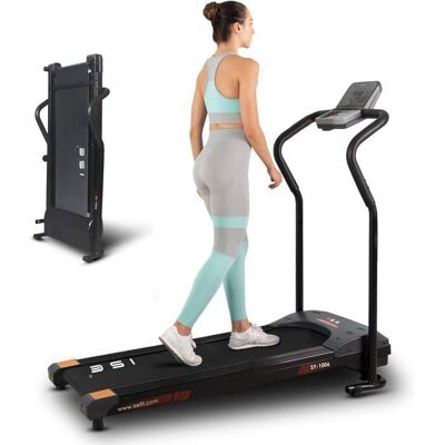 ISE Tapis de Course pliable Electrique reconditionné motorisé 0.75HP Silencieux Ecran LCD 5 Programmes SY-1006-R Blanc - Publicité ISE Tapis de Course pliable Electrique reconditionné motorisé 0.75HP Silencieux Ecran LCD 5 Programmes SY-1006-R Blanc - Publicité