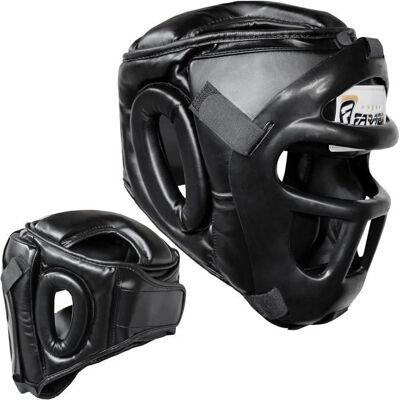 Casque de Boxe - Farabi Sports - MMA - Entraînement - Muay Thai - Kickboxing Noir - Publicité Casque de Boxe - Farabi Sports - MMA - Entraînement - Muay Thai - Kickboxing Noir - Publicité