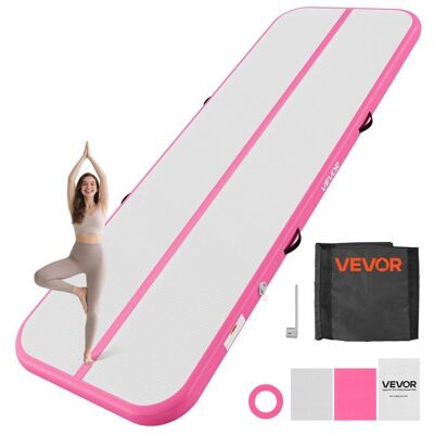 VEVOR Tapis de Gymnastique Gonflable 3x1 m avec Gonfleur pour Gym Rose Épaisseur 10 cm pour Cheerleading Yoga Acrobatie Maison Rose - Publicité VEVOR Tapis de Gymnastique Gonflable 3x1 m avec Gonfleur pour Gym Rose Épaisseur 10 cm pour Cheerleading Yoga Acrobatie Maison Rose - Publicité