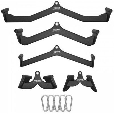 VEVOR Barres Tirage Musculation 5pcs accessoires machine poulie acier dos triceps gym - Publicité VEVOR Barres Tirage Musculation 5pcs accessoires machine poulie acier dos triceps gym - Publicité