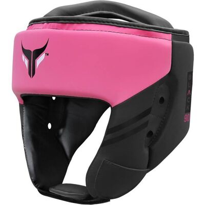 Casque de boxe Mytra Fusion Black 90 – Protection tête et oreilles – MMA Kickboxing – Rose – Similicuir Rose - Publicité Casque de boxe Mytra Fusion Black 90 – Protection tête et oreilles – MMA Kickboxing – Rose – Similicuir Rose - Publicité