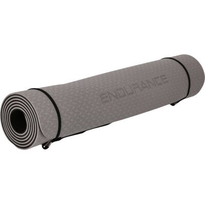 Tapis de Yoga - ENDURANCE - 6 mm - Gris Noir - Publicité Tapis de Yoga - ENDURANCE - 6 mm - Gris Noir - Publicité