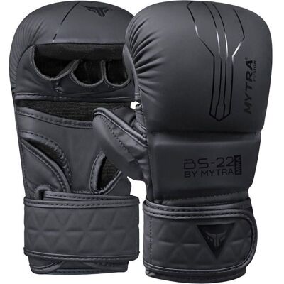 Gants MMA - Mytra Fusion - BS-22 - 7oz - Noir - Publicité Gants MMA - Mytra Fusion - BS-22 - 7oz - Noir - Publicité