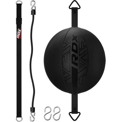 Poire de vitesse à double attache RDX Boxing 70 cm avec cordon élastique de 122 cm – Sac de frappe pour lentraînement et le fitness Noir - Publicité Poire de vitesse à double attache RDX Boxing 70 cm avec cordon élastique de 122 cm – Sac de frappe pour lentraînement et le fitness Noir - Publicité