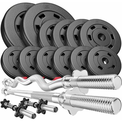 Ensemble de Poids 45 kg Hop-Sport - Solide, Moderne, Universel - Publicité Ensemble de Poids 45 kg Hop-Sport - Solide, Moderne, Universel - Publicité