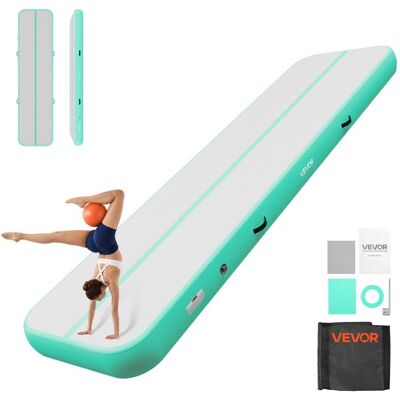 Tapis de Gymnastique Gonflable 400x100x20 cm-VEVOR-Gym Masion Vert Menthe pour Cheerleading Acrobatie Entraînement Épaisseur 20 cm - Publicité Tapis de Gymnastique Gonflable 400x100x20 cm-VEVOR-Gym Masion Vert Menthe pour Cheerleading Acrobatie Entraînement Épaisseur 20 cm - Publicité
