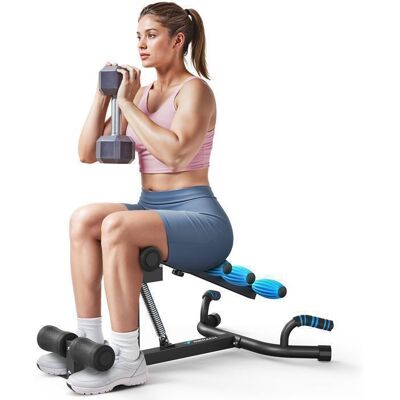 Appareil à Abdo et Squat - MERACH - 4 Niveaux de Résistance - Squat Machine Réglable - Entraînement de Corps/de Pompes - 136 kg Noir - Publicité Appareil à Abdo et Squat - MERACH - 4 Niveaux de Résistance - Squat Machine Réglable - Entraînement de Corps/de Pompes - 136 kg Noir - Publicité