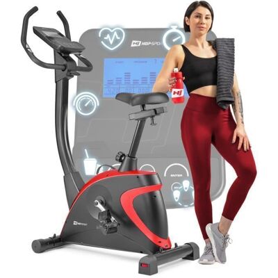 HS HOP-SPORT Hop-Sport Vélo dappartement électromagnétique Roue dinertie 7kg Vélo fitness Host 16 niveaux de résistance Max. 150kg Rouge Noir - Publicité HS HOP-SPORT Hop-Sport Vélo dappartement électromagnétique Roue dinertie 7kg Vélo fitness Host 16 niveaux de résistance Max. 150kg Rouge Noir - Publicité