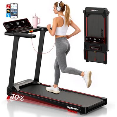 Tapis de course pliable - JOROTO - F20 PRO - 2.5 HP - 12 km/h - 15 programmes Noir - Publicité Tapis de course pliable - JOROTO - F20 PRO - 2.5 HP - 12 km/h - 15 programmes Noir - Publicité