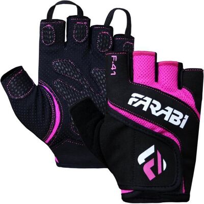 FARABI SPORTS Gants de Musculation - Farabi Sport - Rose - Cuir Prime - Respirants - Rembourrage C-Gel Rose - Publicité FARABI SPORTS Gants de Musculation - Farabi Sport - Rose - Cuir Prime - Respirants - Rembourrage C-Gel Rose - Publicité