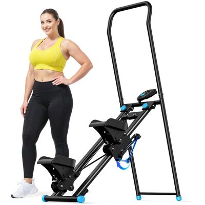 Stepper Escalier Pliable Vertical - MERACH - résistance réglable à 2 niveaux - Pédales Ajustables à 3 positions - Ecran LCD - 136 kg Noir - Publicité Stepper Escalier Pliable Vertical - MERACH - résistance réglable à 2 niveaux - Pédales Ajustables à 3 positions - Ecran LCD - 136 kg Noir - Publicité