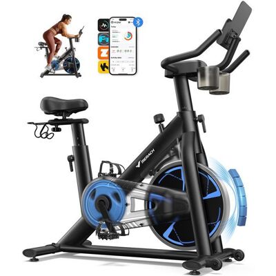 Vélo dappartement Magnétique - MERACH - Volant 8 kg - 8 niveaux - écran LCD - Max 150 kg -Bluetooth/Kinomap/Zwift/App Dédiée Noir - Publicité Vélo dappartement Magnétique - MERACH - Volant 8 kg - 8 niveaux - écran LCD - Max 150 kg -Bluetooth/Kinomap/Zwift/App Dédiée Noir - Publicité