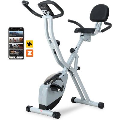 Vélo dappartement - ISE - SY-811 - 16 niveaux de résistance - Pliable - Magnétique Blanc - Publicité Vélo dappartement - ISE - SY-811 - 16 niveaux de résistance - Pliable - Magnétique Blanc - Publicité