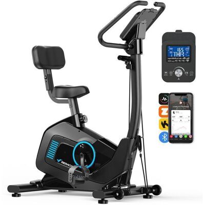 Vélo d’Appartement MERACH Mode Actif&Confort Connecté APP/Bluetooth 16 Résistances Semi-Allongé Réglable Bandes de Résistance Noir - Publicité Vélo d’Appartement MERACH Mode Actif&Confort Connecté APP/Bluetooth 16 Résistances Semi-Allongé Réglable Bandes de Résistance Noir - Publicité