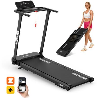 Tapis de course électrique ZIPRO Forma - 1-12 km/h - Bluetooth Zwift Kinomap - 12 programmes - Inclinaison manuelle - Max 120kg Noir - Publicité Tapis de course électrique ZIPRO Forma - 1-12 km/h - Bluetooth Zwift Kinomap - 12 programmes - Inclinaison manuelle - Max 120kg Noir - Publicité