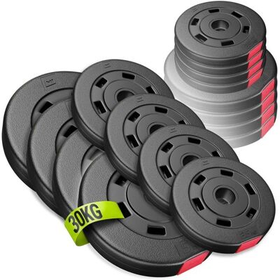 Ensemble de Poids Hop-Sport - 30kg - Publicité Ensemble de Poids Hop-Sport - 30kg - Publicité