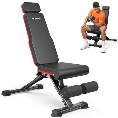 Banc de Musculation Pliable - Merach - 450 Kg - Banc Inclinable Réglable pour Entraînement Complet du Corps Noir - Publicité Banc de Musculation Pliable - Merach - 450 Kg - Banc Inclinable Réglable pour Entraînement Complet du Corps Noir - Publicité