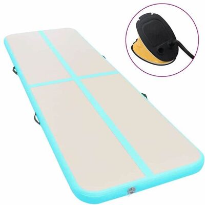 Tapis de gymnastique gonflable avec pompe - 300cm PVC Vert - Tapis d'exercice - Publicité Tapis de gymnastique gonflable avec pompe - 300cm PVC Vert - Tapis d'exercice - Publicité