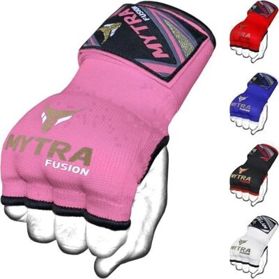 Sous Gants de Boxe - Mytra Fusion - Mitaine - Polyester Respirant - Rembourrage en Gel - Rose Rose - Publicité Sous Gants de Boxe - Mytra Fusion - Mitaine - Polyester Respirant - Rembourrage en Gel - Rose Rose - Publicité