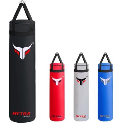 Sac de Frappe 122 cm Vide - Mytra Fusion - Sac de Boxe Renforcées Non Rempli - Arts martiaux Muay Thai - NOIR Noir - Publicité Sac de Frappe 122 cm Vide - Mytra Fusion - Sac de Boxe Renforcées Non Rempli - Arts martiaux Muay Thai - NOIR Noir - Publicité