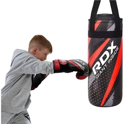Enfant Sac de Frappe RDX et Gants Boxe Entraînement Junior Rempli Lourd Bag pour MMA 2FT Kids Punching Bag Set Rouge Rouge - Publicité Enfant Sac de Frappe RDX et Gants Boxe Entraînement Junior Rempli Lourd Bag pour MMA 2FT Kids Punching Bag Set Rouge Rouge - Publicité