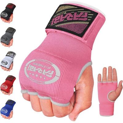 Sous Gants de Boxe - Farabi Sports - ROSE - Polyester Respirant - Rembourrage en Gel - Mixte Rose - Publicité Sous Gants de Boxe - Farabi Sports - ROSE - Polyester Respirant - Rembourrage en Gel - Mixte Rose - Publicité