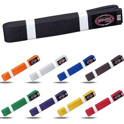 Ceinture karaté Farabi Sports - Judo Taekwondo Arts Martiaux - Ceinture entraînement et compétition - Noir - Adultes et Enfants Noir - Publicité Ceinture karaté Farabi Sports - Judo Taekwondo Arts Martiaux - Ceinture entraînement et compétition - Noir - Adultes et Enfants Noir - Publicité