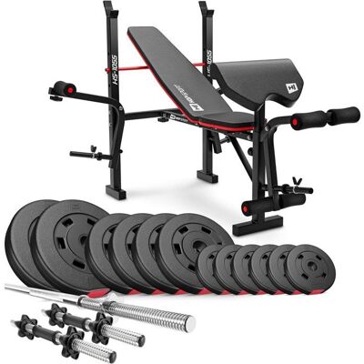 Hop-Sport - HS-1055 Ensemble de Poids Réglables - Équipement de Musculation - Publicité Hop-Sport - HS-1055 Ensemble de Poids Réglables - Équipement de Musculation - Publicité