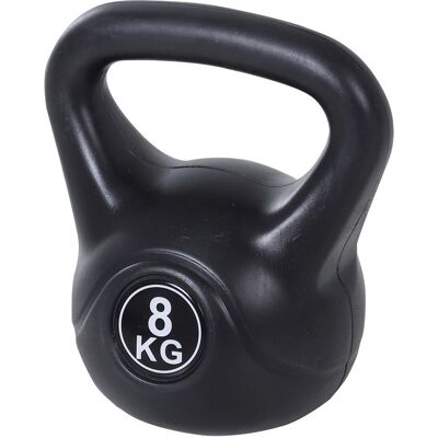 Kettlebell - HOMCOM - 8 kg - avec poignée ergonomique - musculation entraînement - 22 x 17 x 24 cm - noir Noir - Publicité Kettlebell - HOMCOM - 8 kg - avec poignée ergonomique - musculation entraînement - 22 x 17 x 24 cm - noir Noir - Publicité