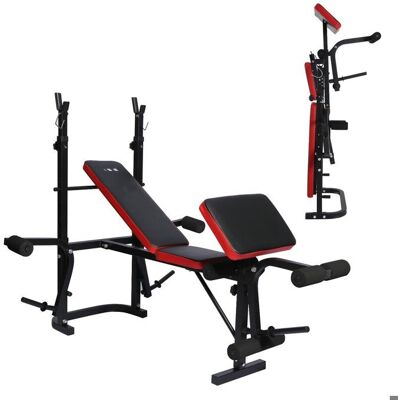 ISE Banc de Musculation Multifonction Mixte Réglable Pliable Inclinable Fitness pour Entrainement Complet SY-5430B Noir - Publicité ISE Banc de Musculation Multifonction Mixte Réglable Pliable Inclinable Fitness pour Entrainement Complet SY-5430B Noir - Publicité