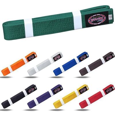 Ceinture karaté Farabi Sports - Judo Taekwondo Arts Martiaux - Ceinture entraînement et compétition - Vert - Adultes et Enfants Vert - Publicité Ceinture karaté Farabi Sports - Judo Taekwondo Arts Martiaux - Ceinture entraînement et compétition - Vert - Adultes et Enfants Vert - Publicité
