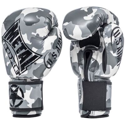 Gants Super entraînement et compétition Army - METAL BOXE - Gant Ent/compétition - Camouflage - Gris Gris - Publicité Gants Super entraînement et compétition Army - METAL BOXE - Gant Ent/compétition - Camouflage - Gris Gris - Publicité