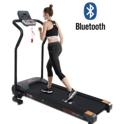 ISE Tapis de course Electrique PliableMotorisé avec BluetoothApp FitshowMoniteur de Fréquence Cardiaque4 programmesSY-1007 Noir - Publicité ISE Tapis de course Electrique PliableMotorisé avec BluetoothApp FitshowMoniteur de Fréquence Cardiaque4 programmesSY-1007 Noir - Publicité