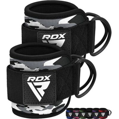 Sangle de cheville RDX avec câble et bande de résistance néoprène 7 mm 25 4 cm x 10 2 cm rembourrée gris camou paire Gris - Publicité Sangle de cheville RDX avec câble et bande de résistance néoprène 7 mm 25 4 cm x 10 2 cm rembourrée gris camou paire Gris - Publicité