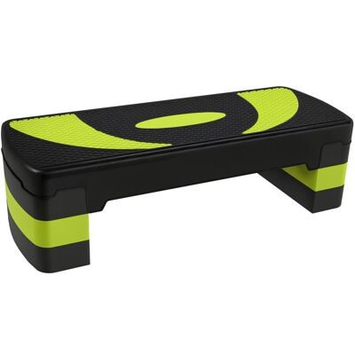 Stepper fitness aérobic - HOMCOM - hauteur réglable - surface antidérapante - 80 x 31 x 20 cm - noir vert Vert - Publicité Stepper fitness aérobic - HOMCOM - hauteur réglable - surface antidérapante - 80 x 31 x 20 cm - noir vert Vert - Publicité