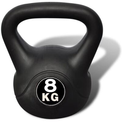 VIDAXL Kettlebell de 8 kg Noir - Publicité VIDAXL Kettlebell de 8 kg Noir - Publicité