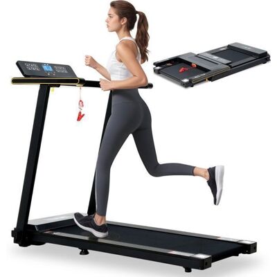 Tapis de course ISE SY-T2707 pliable 14 km/h Noir - Publicité Tapis de course ISE SY-T2707 pliable 14 km/h Noir - Publicité