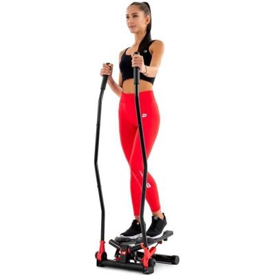 HS HOP-SPORT Hop-Sport Stepper fitness pliable HS-045S Slim avec poignées Nordic Walking avec Extenseurs Résistance réglable Ordinateur (Rouge) Rouge - Publicité HS HOP-SPORT Hop-Sport Stepper fitness pliable HS-045S Slim avec poignées Nordic Walking avec Extenseurs Résistance réglable Ordinateur (Rouge) Rouge - Publicité